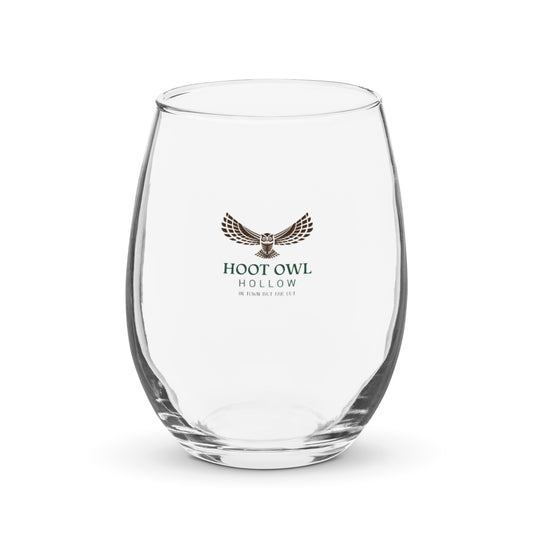 Hootless wine glass